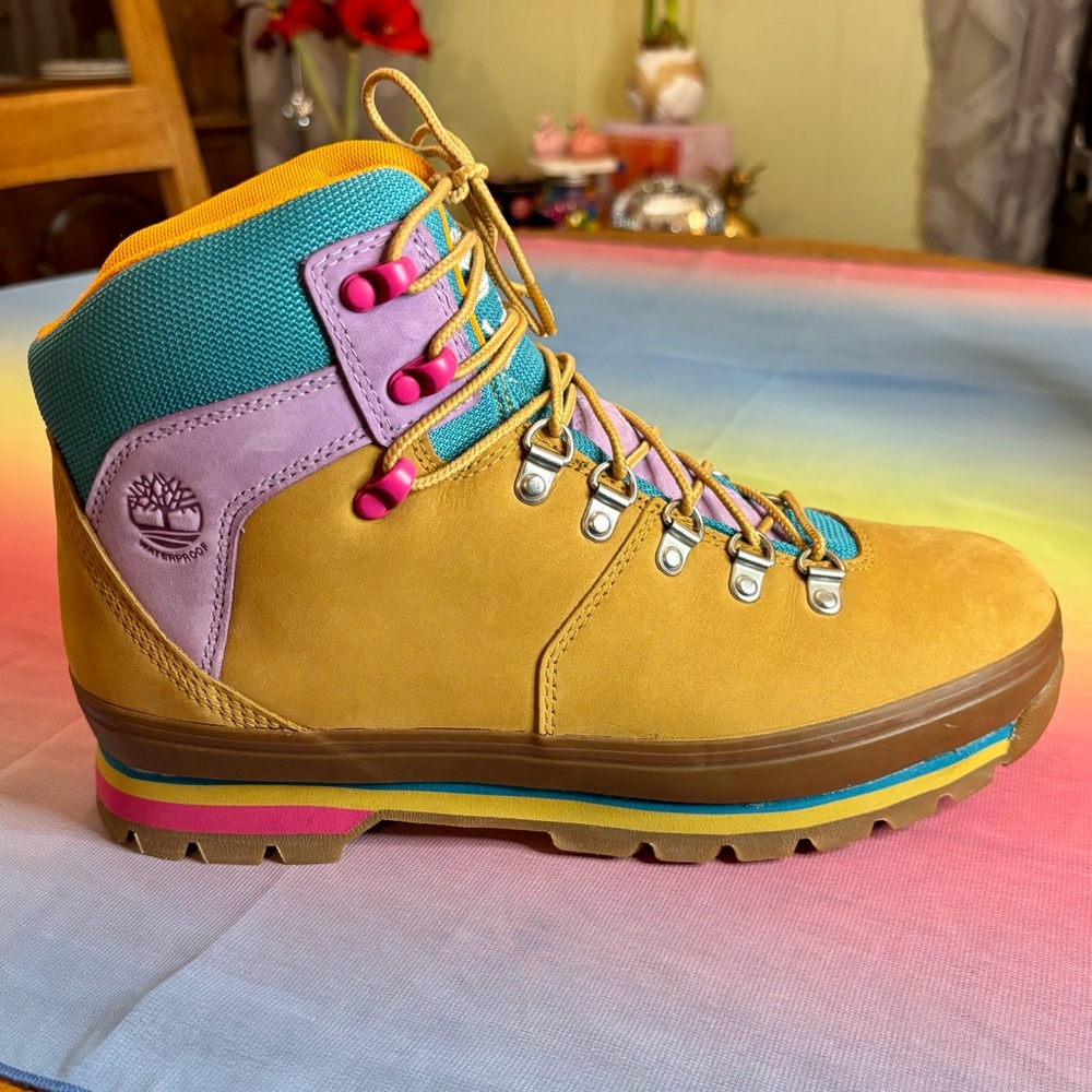 Timberland Euro Waterproof Hiker Boot In Wheat Nubuck Leather Size 10 Women’s 💖